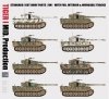 Rye Field Model 5100 TIGER I MID.Production STANDARD/CUT AWAY PARTS 2 IN 1 WITH FULL INTERIOR&WORKABLE TRACKS 1/35
